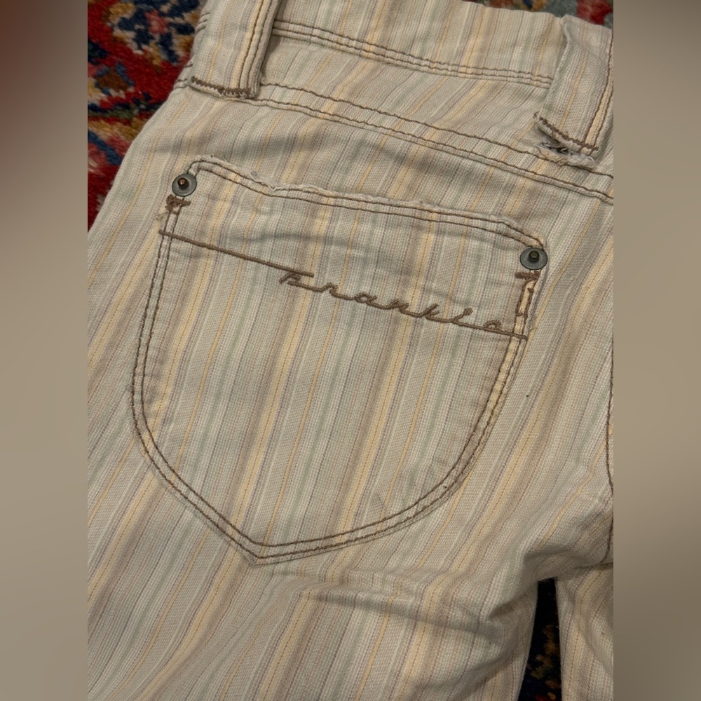 Frankie B Y2K Vintage Low Rise Flare Leg trouser pants - Size 0 - Picture 4 of 8
